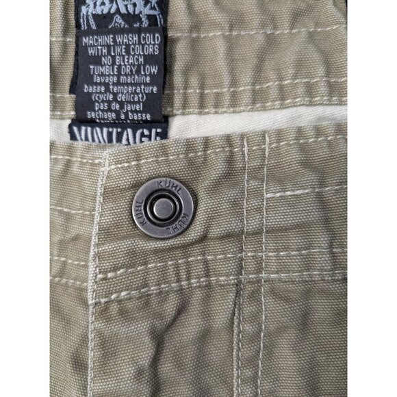 Kuhl Outkast Pants Mens 36x32 Vintage Patina Dye Casual Outdoor Greenish Beige - Picture 16 of 16